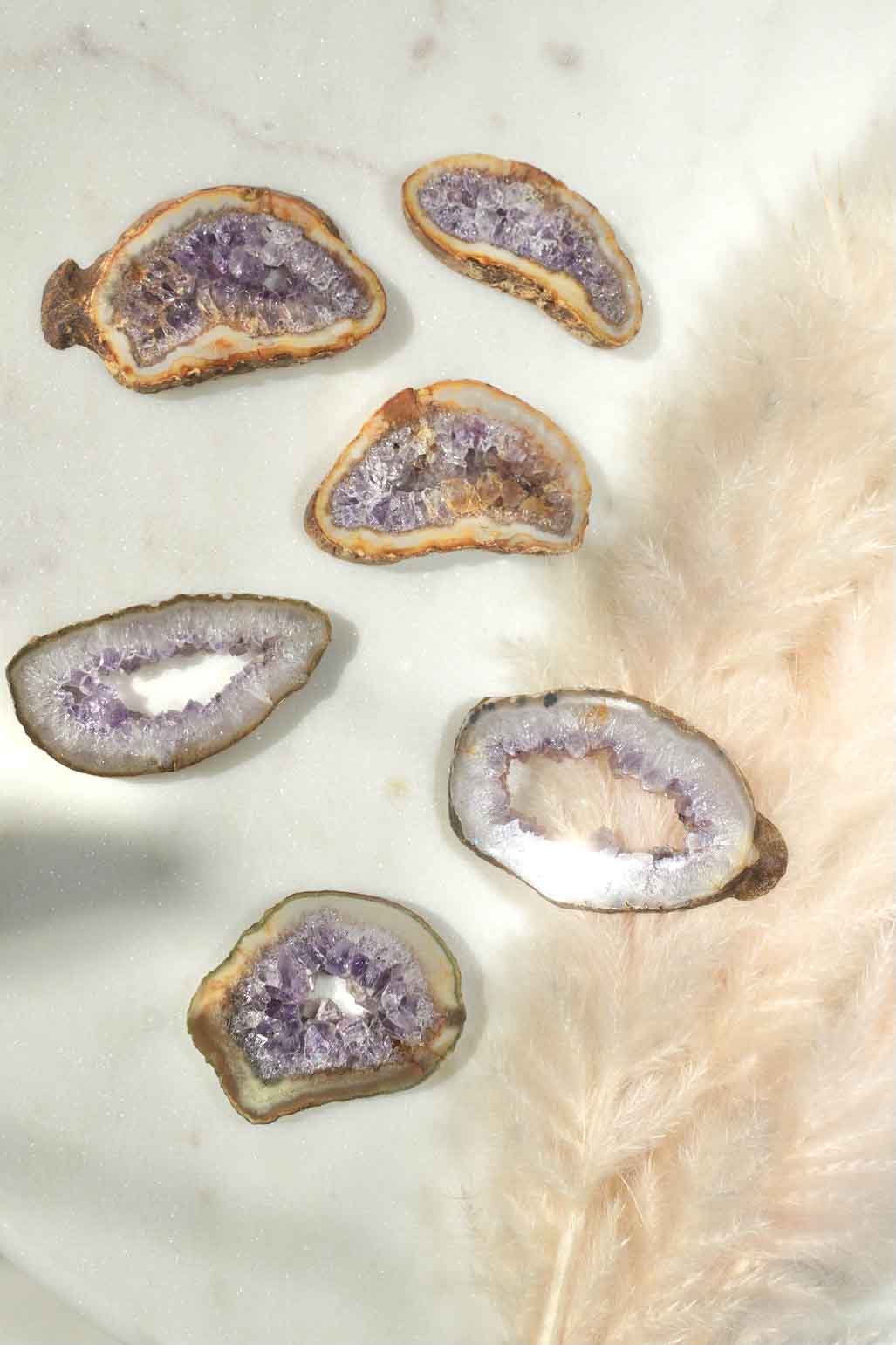 Amethyst Geode Slice - Dream Den Crystals