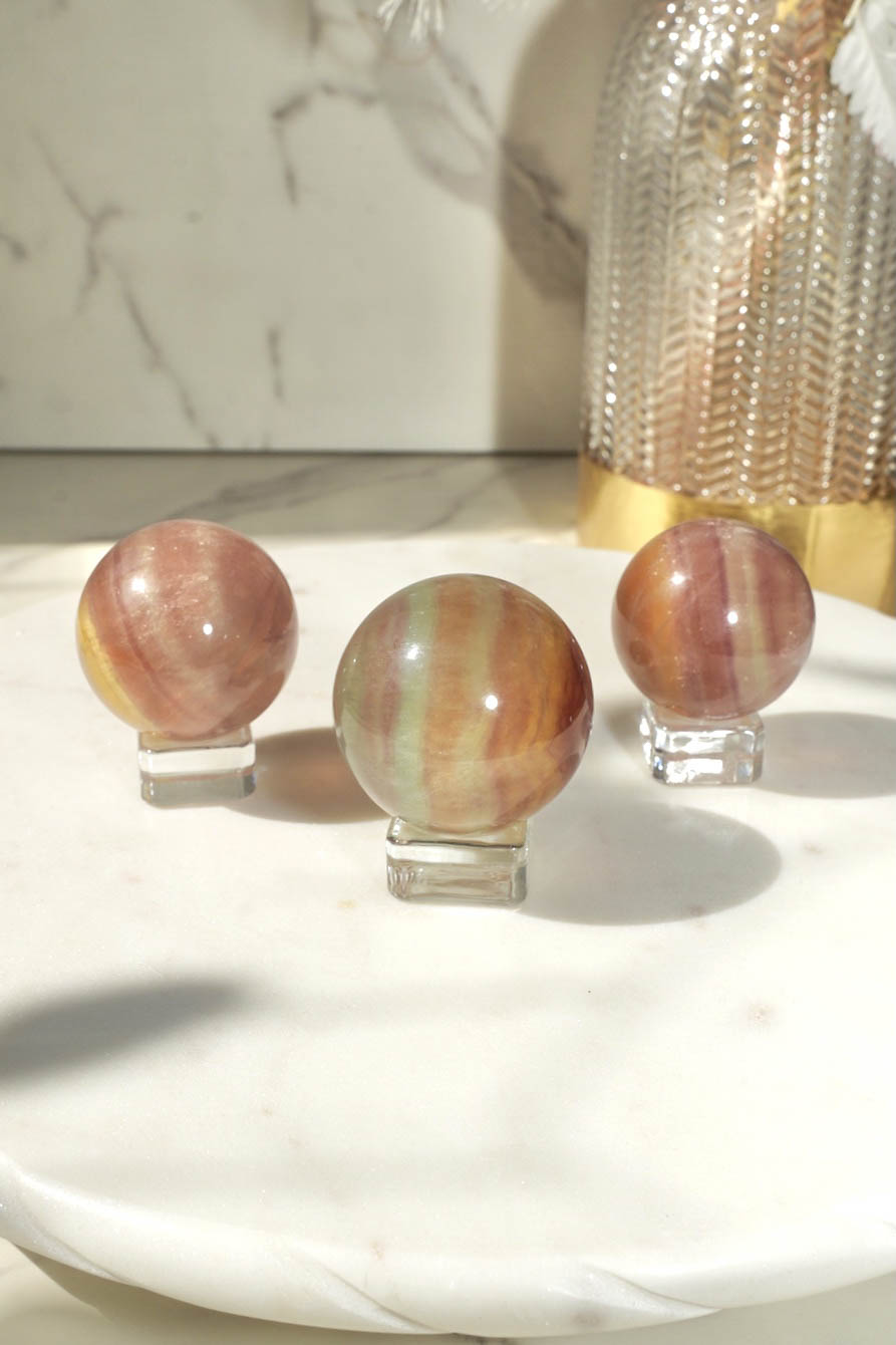Candy Fluorite Sphere - Dream Den Crystals