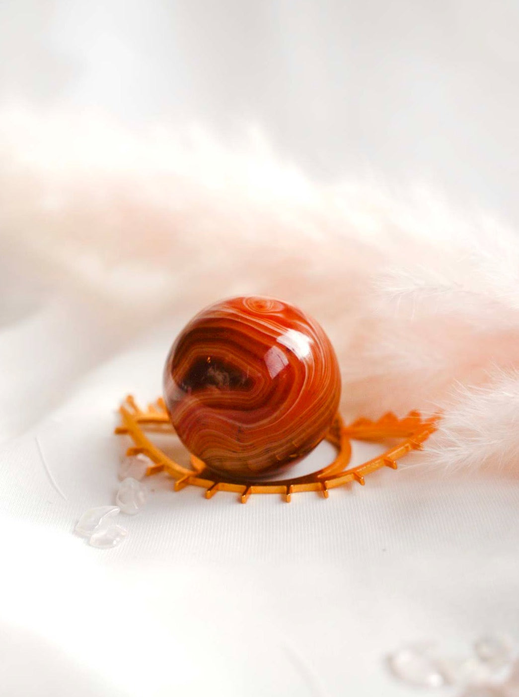 Sardonyx Sphere - Dream Den Crystals
