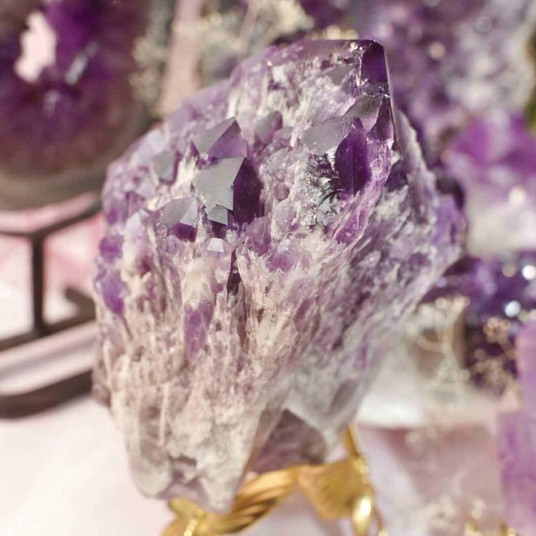 Elestial Amethyst - Dream Den Crystals