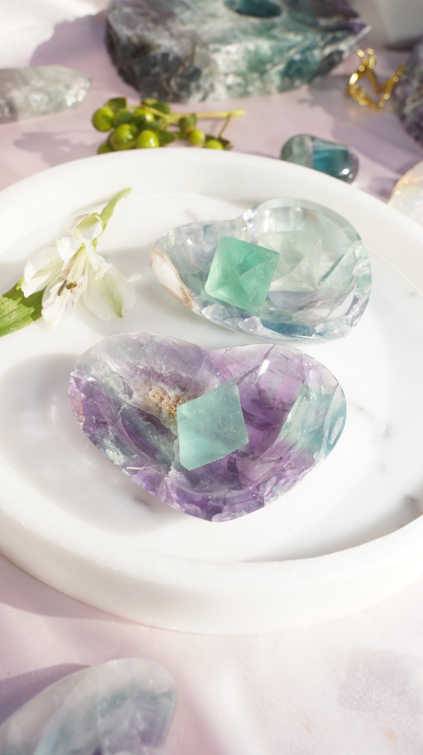 Fluorite Diamond (Green) - Dream Den Crystals