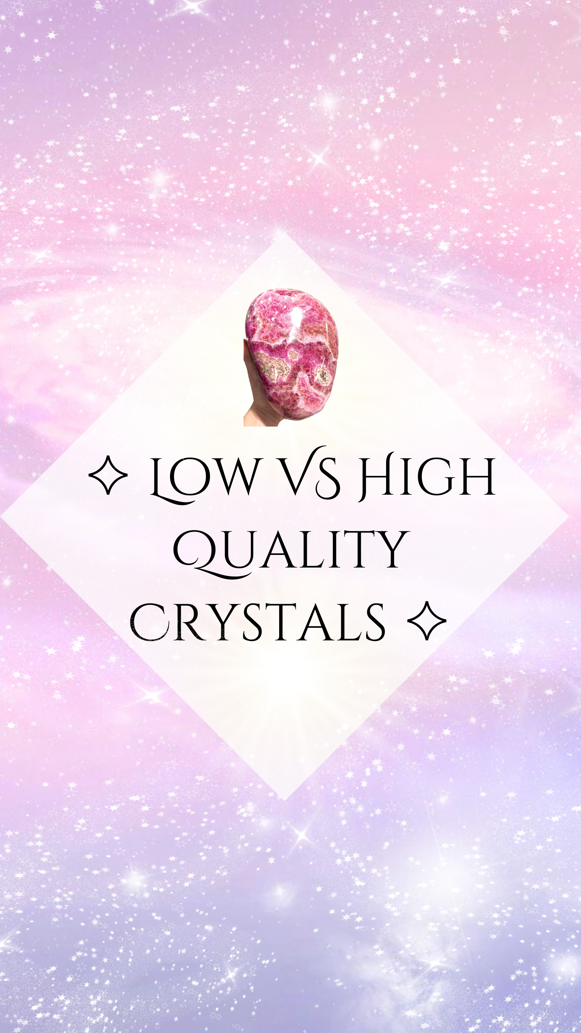 ✧ Low VS High Quality Crystals ✧