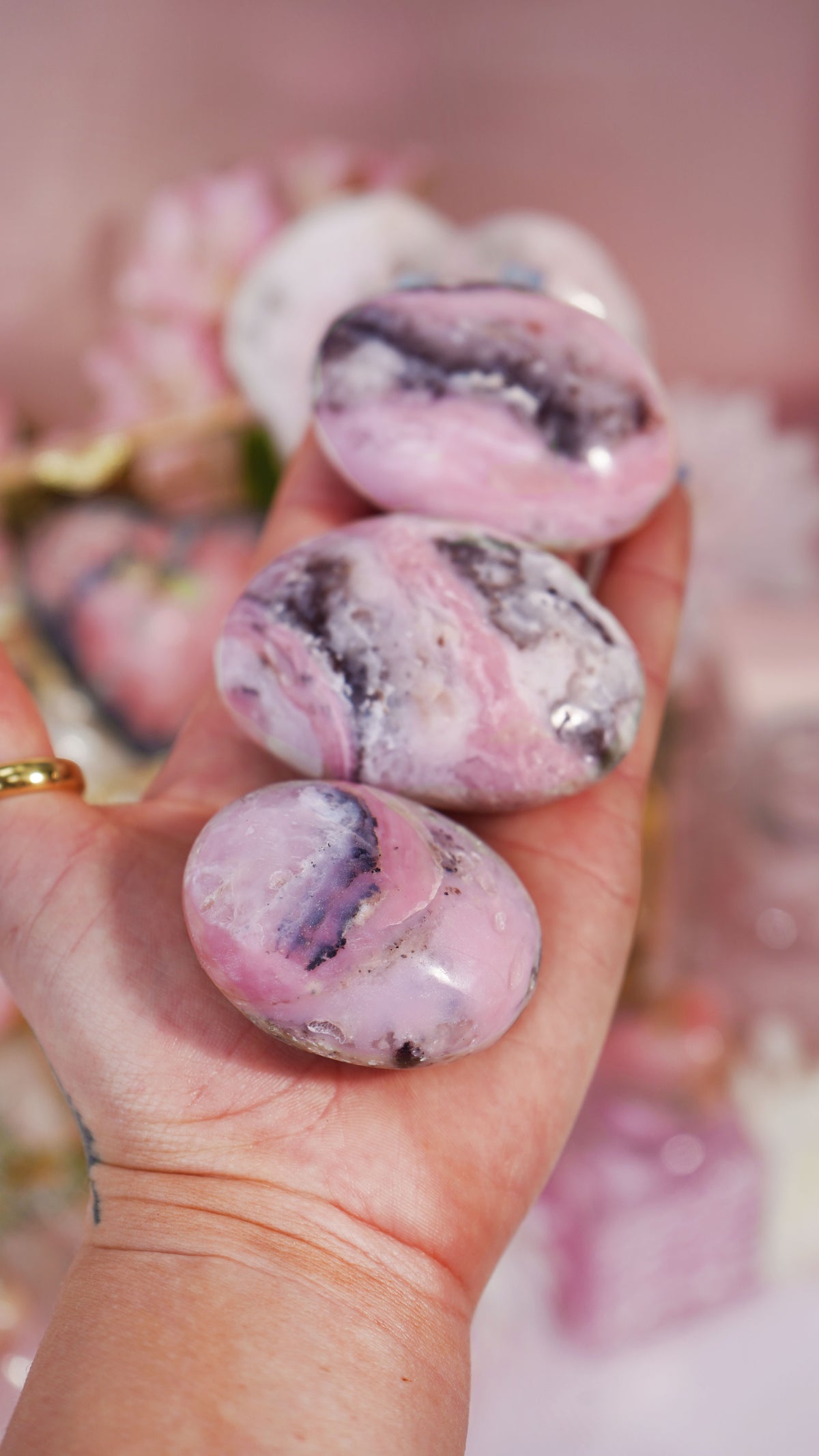 Pink Opal Palm Large
