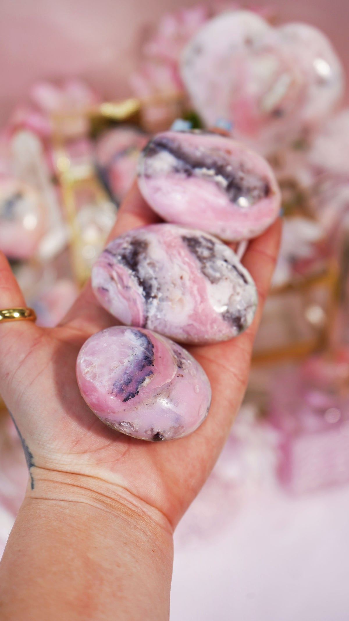 Pink Opal Palm Large