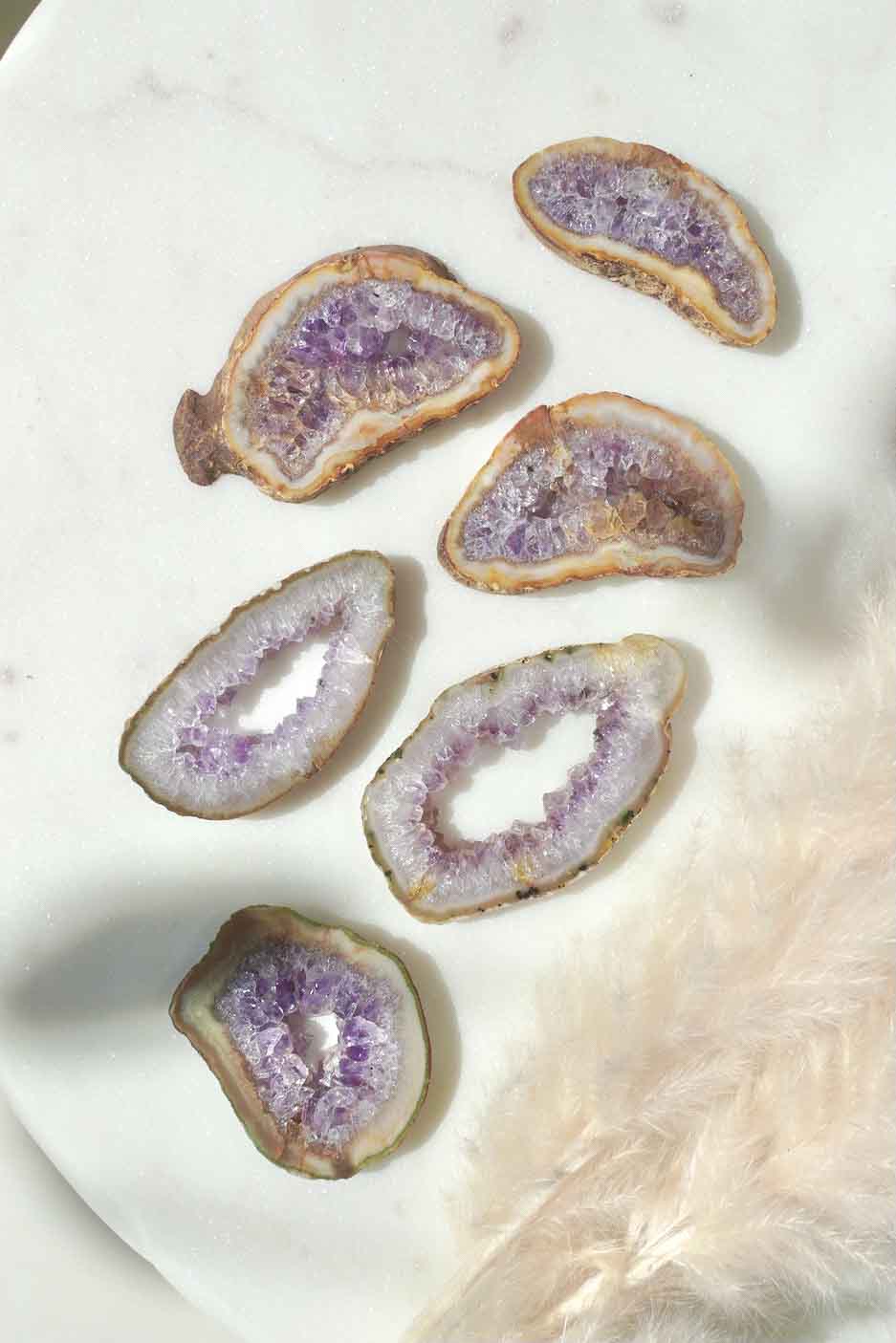 Amethyst Geode Slice - Dream Den Crystals