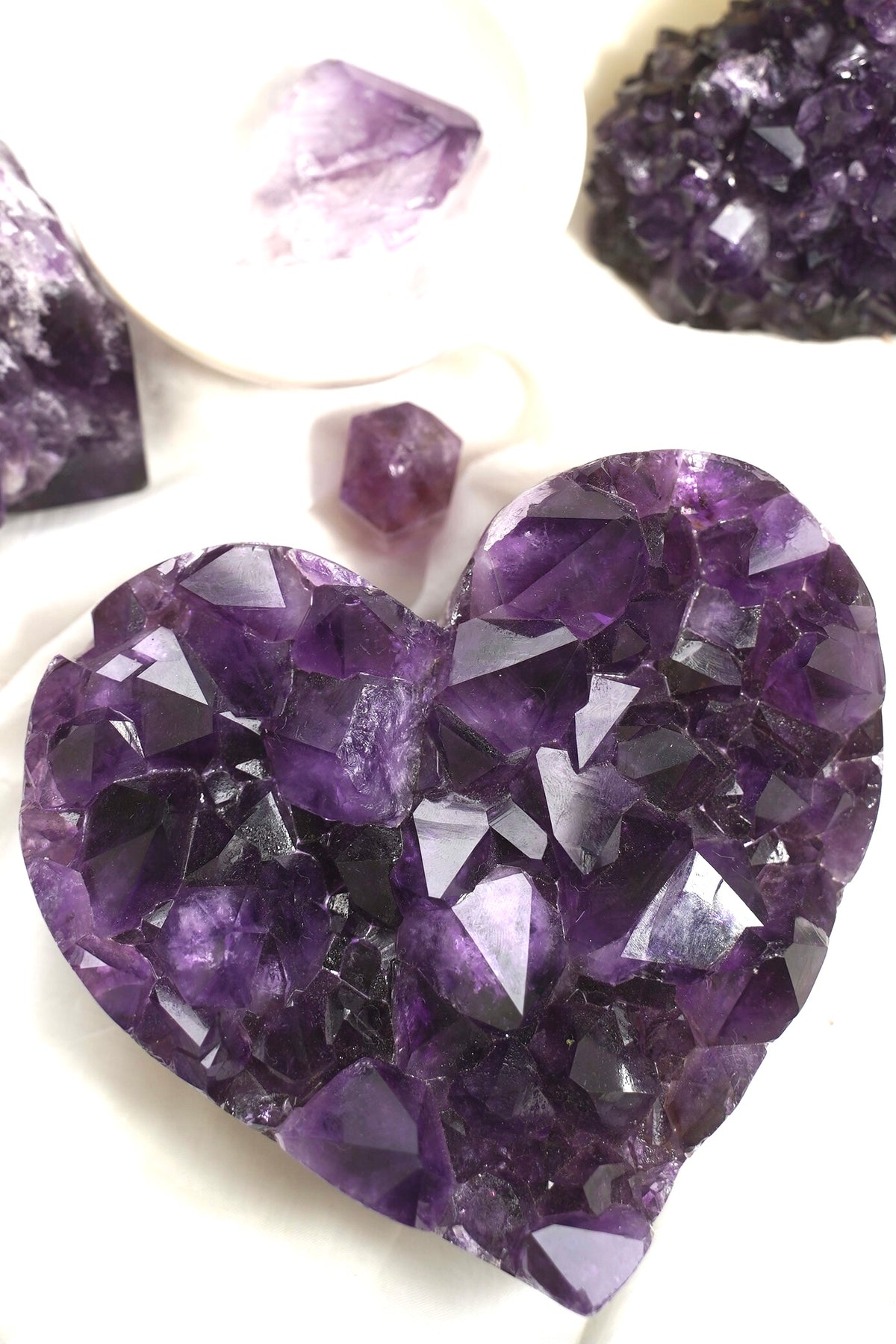 Amethyst Heart Cluster (SOLD OUT) - Dream Den Crystals