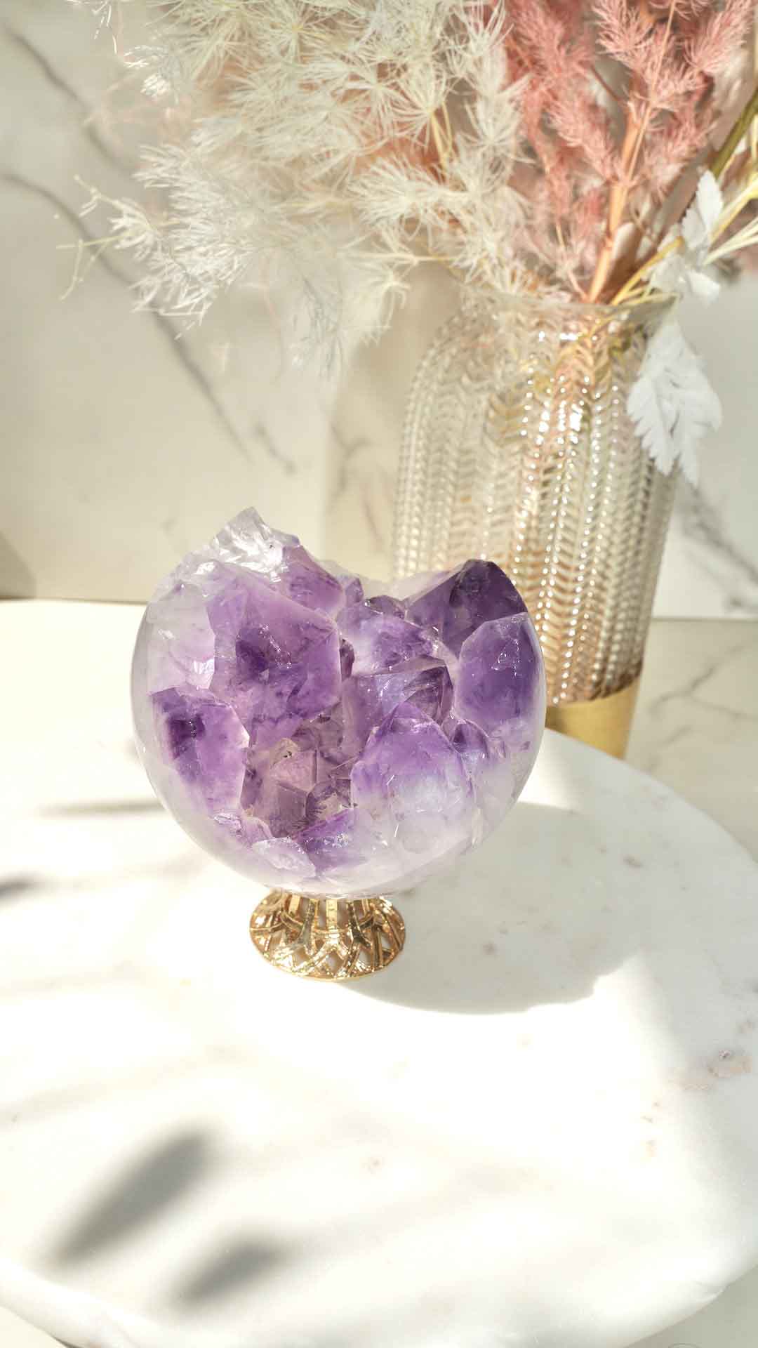 Amethyst Druzy Sphere (Top Grade) - Dream Den Crystals