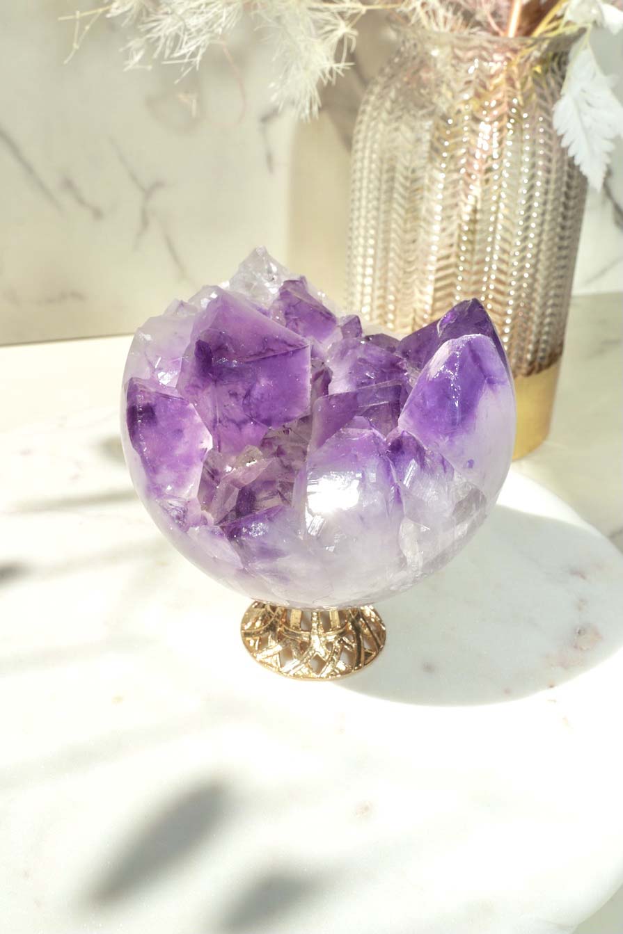 Amethyst Druzy Sphere (Top Grade) - Dream Den Crystals