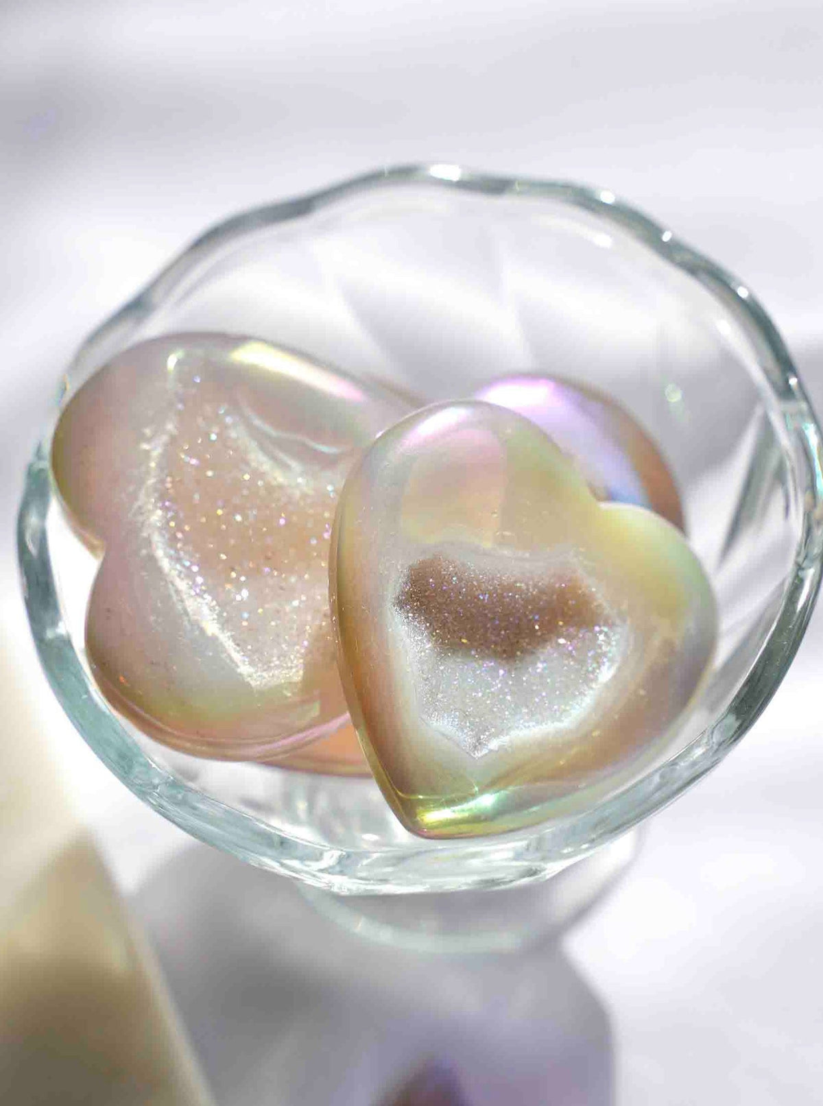 Aura Agate Druzy Heart - Dream Den Crystals