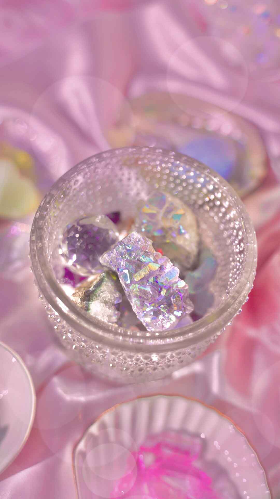 Aura Amethyst Cluster - Dream Den Crystals