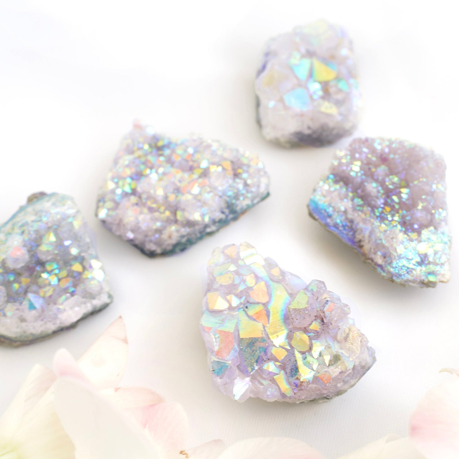 Aura Amethyst Cluster - Dream Den Crystals