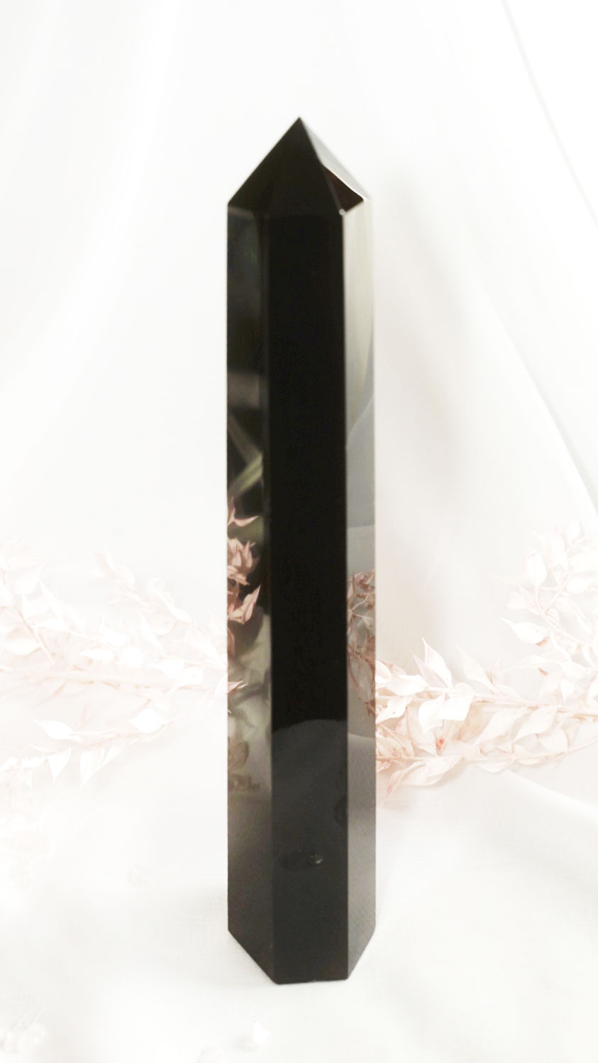 Black Obsidian Tower - Dream Den Crystals