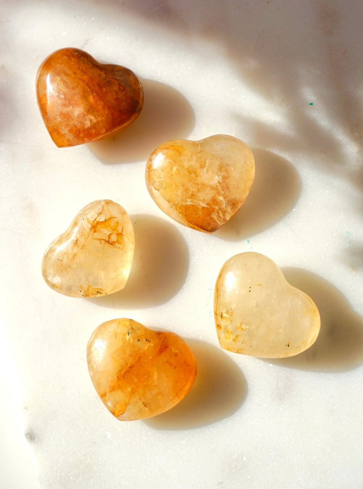 Golden Healer Quartz Heart - Dream Den Crystals