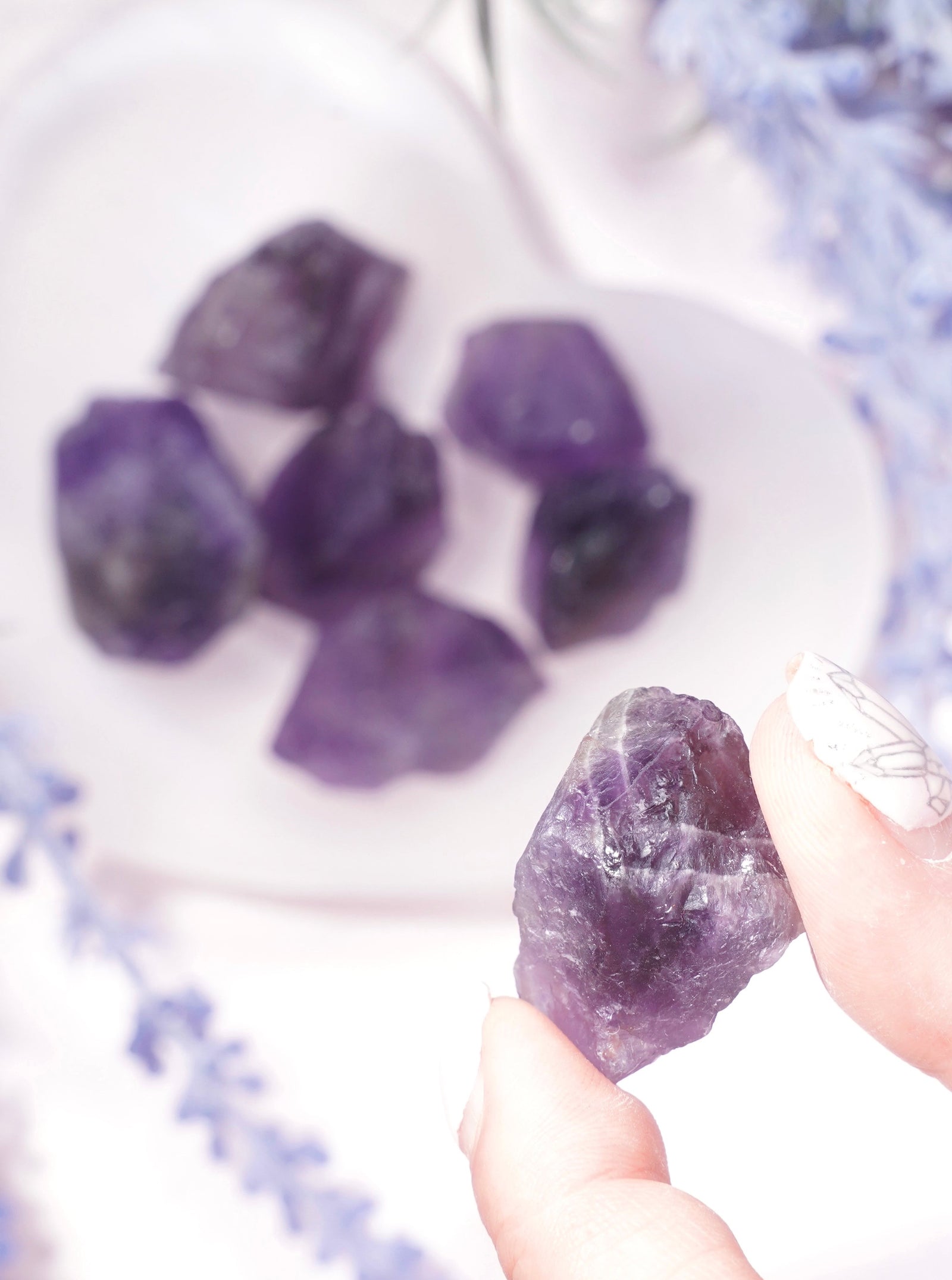 Dream Amethyst Raw Tumble - Dream Den Crystals