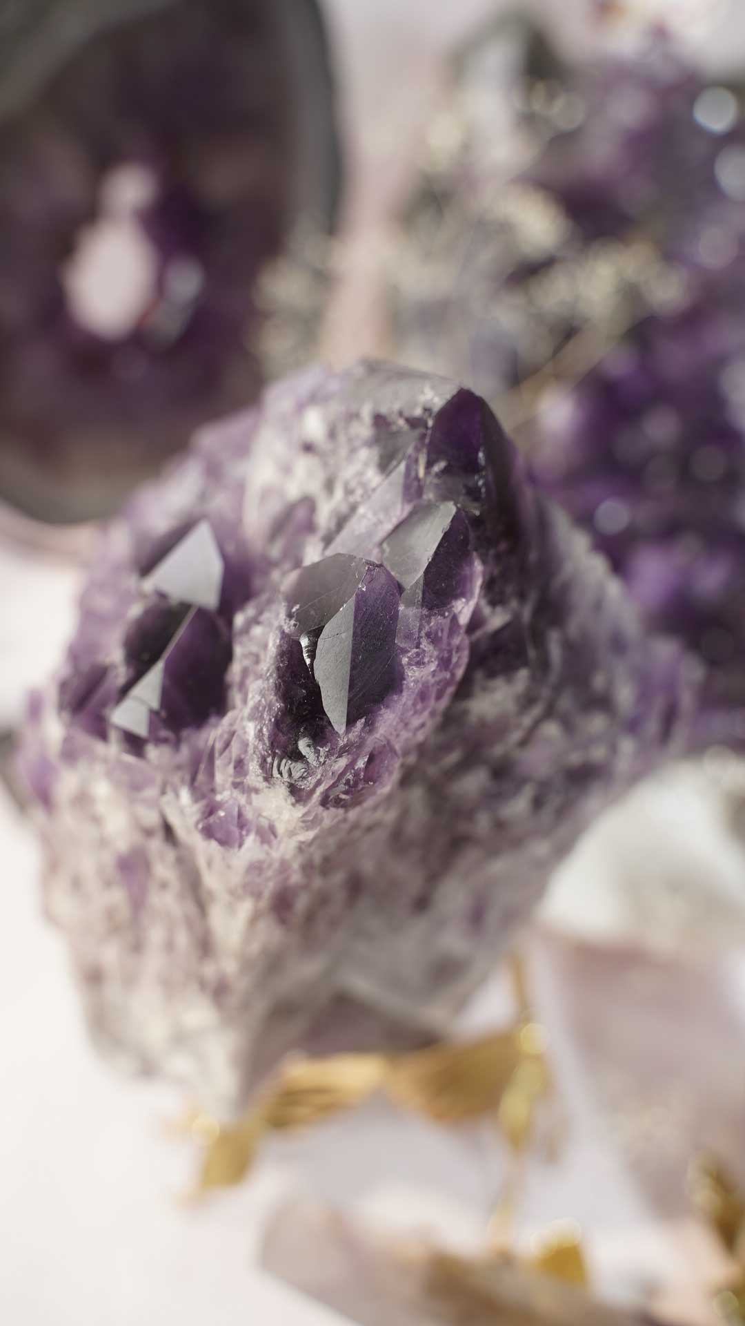Elestial Amethyst - Dream Den Crystals