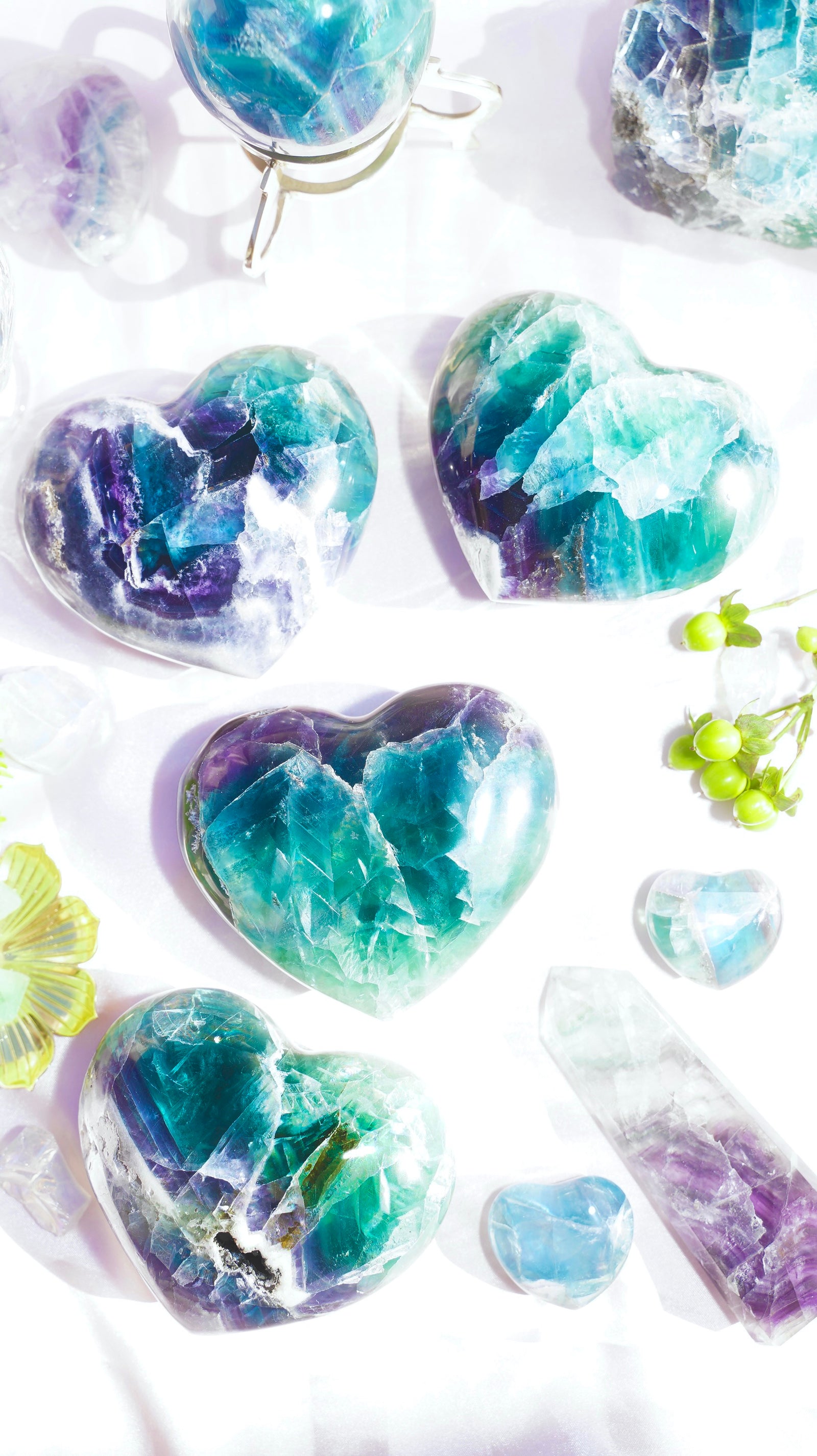Fluorite Heart(SOLD OUT) - Dream Den Crystals