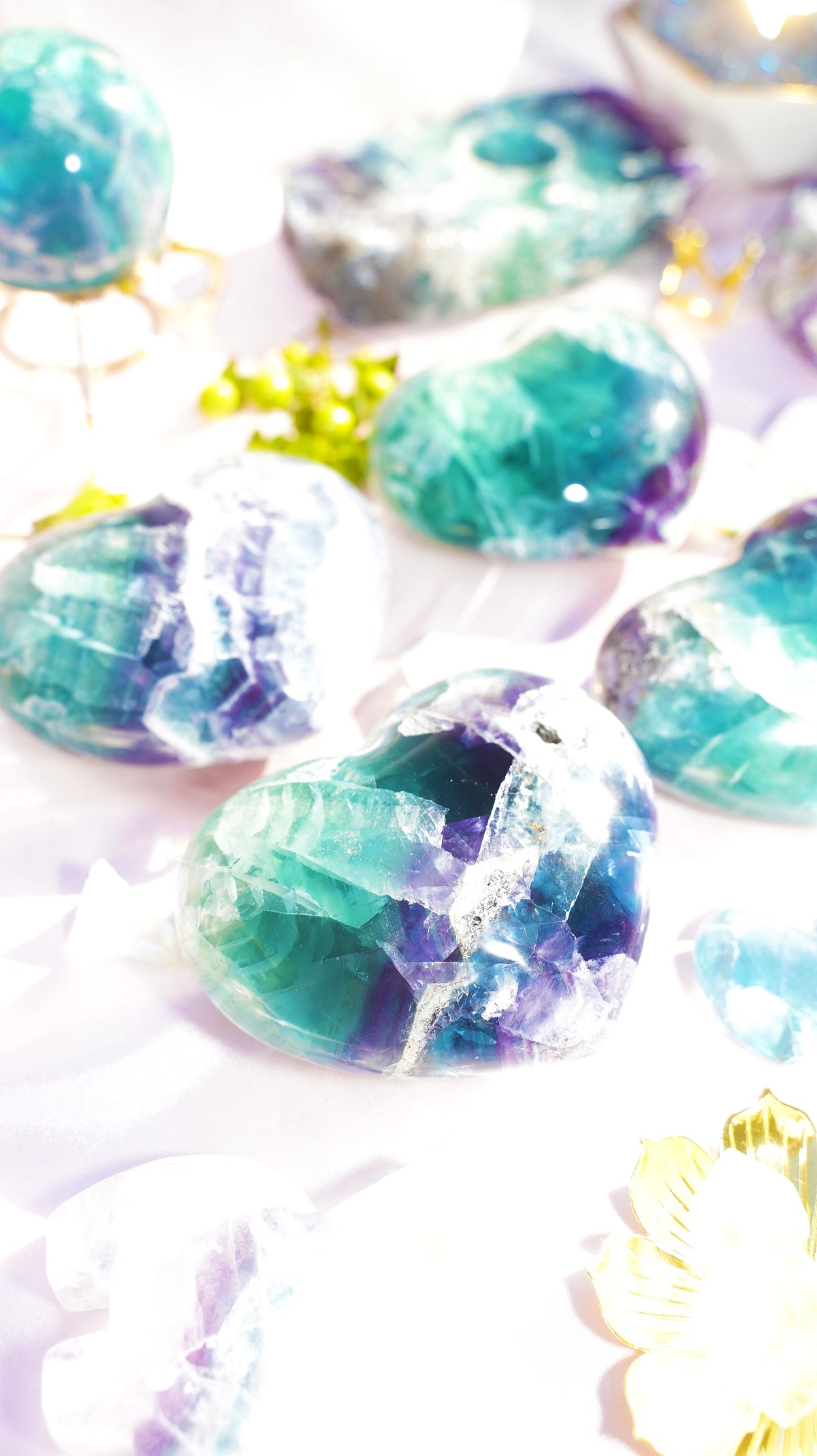 Fluorite Heart(SOLD OUT) - Dream Den Crystals