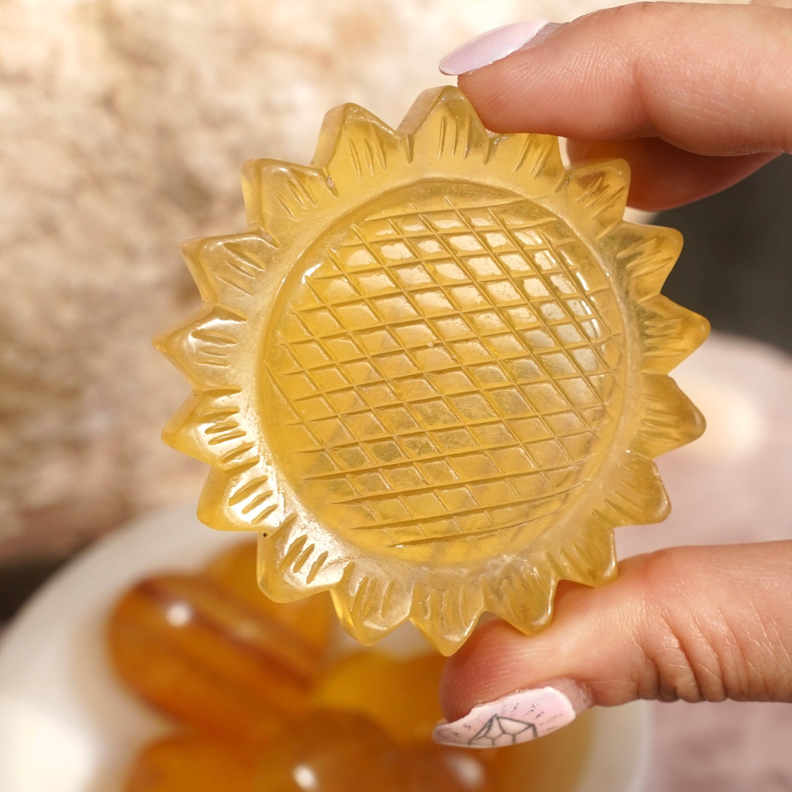 Golden Healer Quartz Sunflower - Dream Den Crystals