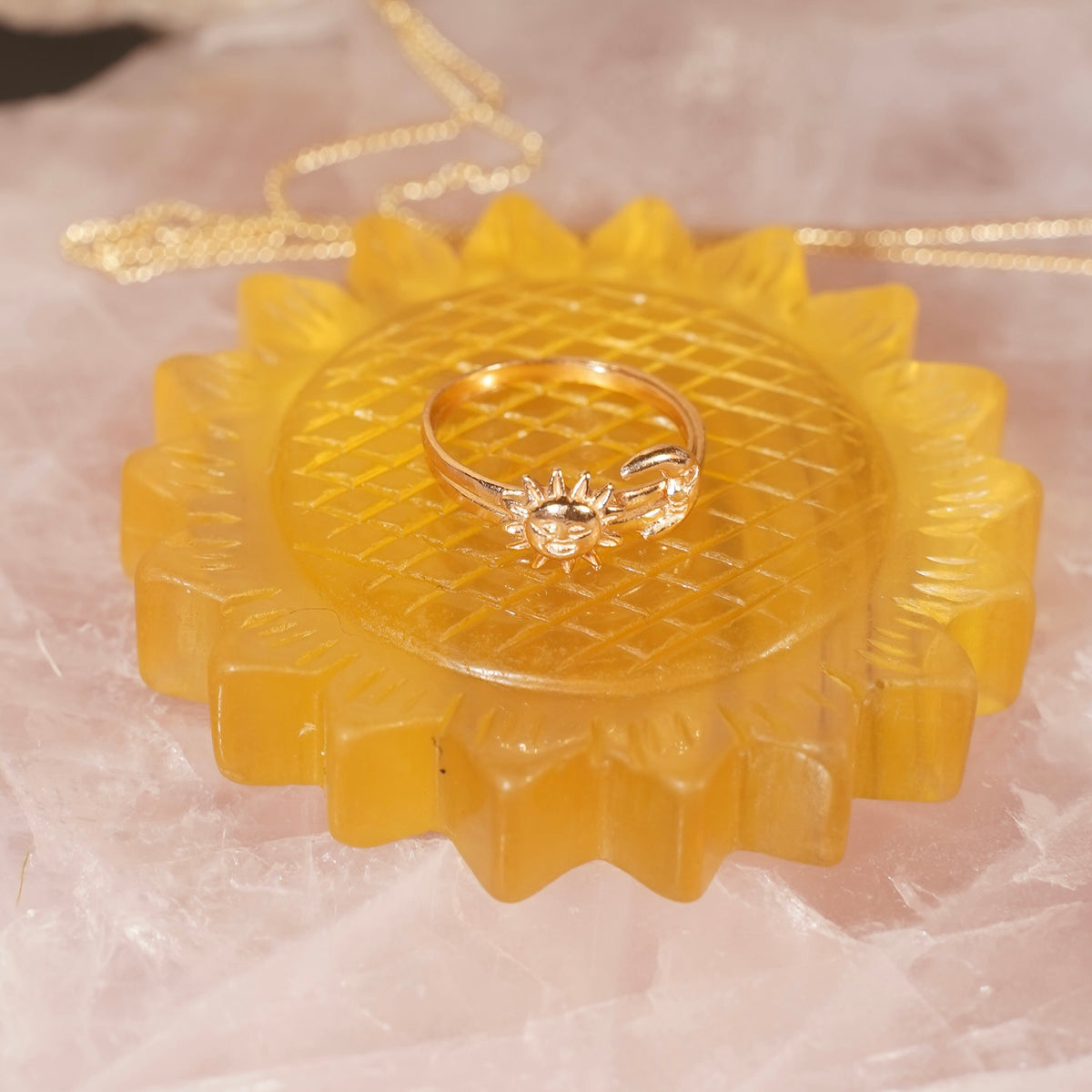 Golden Healer Quartz Sunflower - Dream Den Crystals