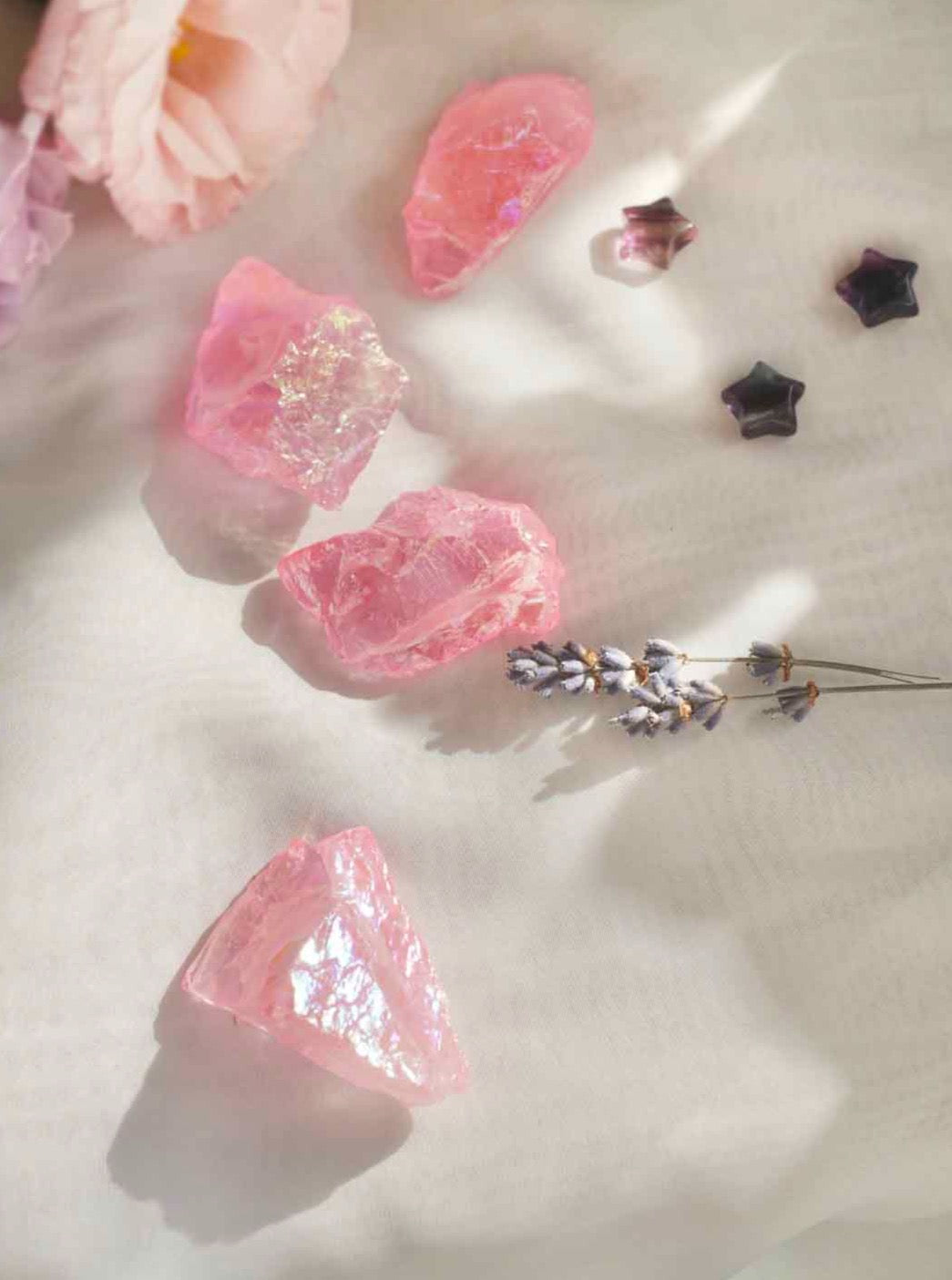 Hot Pink Aura Quartz - Dream Den Crystals