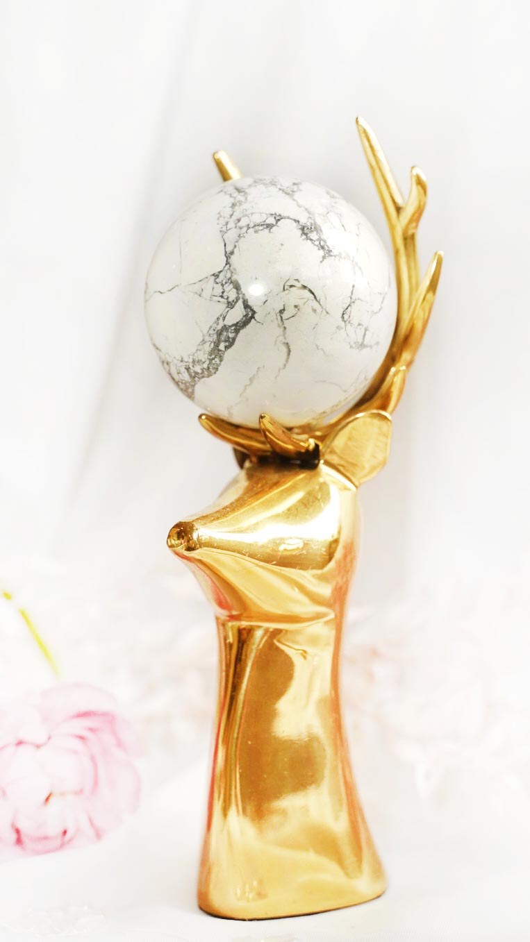 Howlite Sphere - Dream Den Crystals