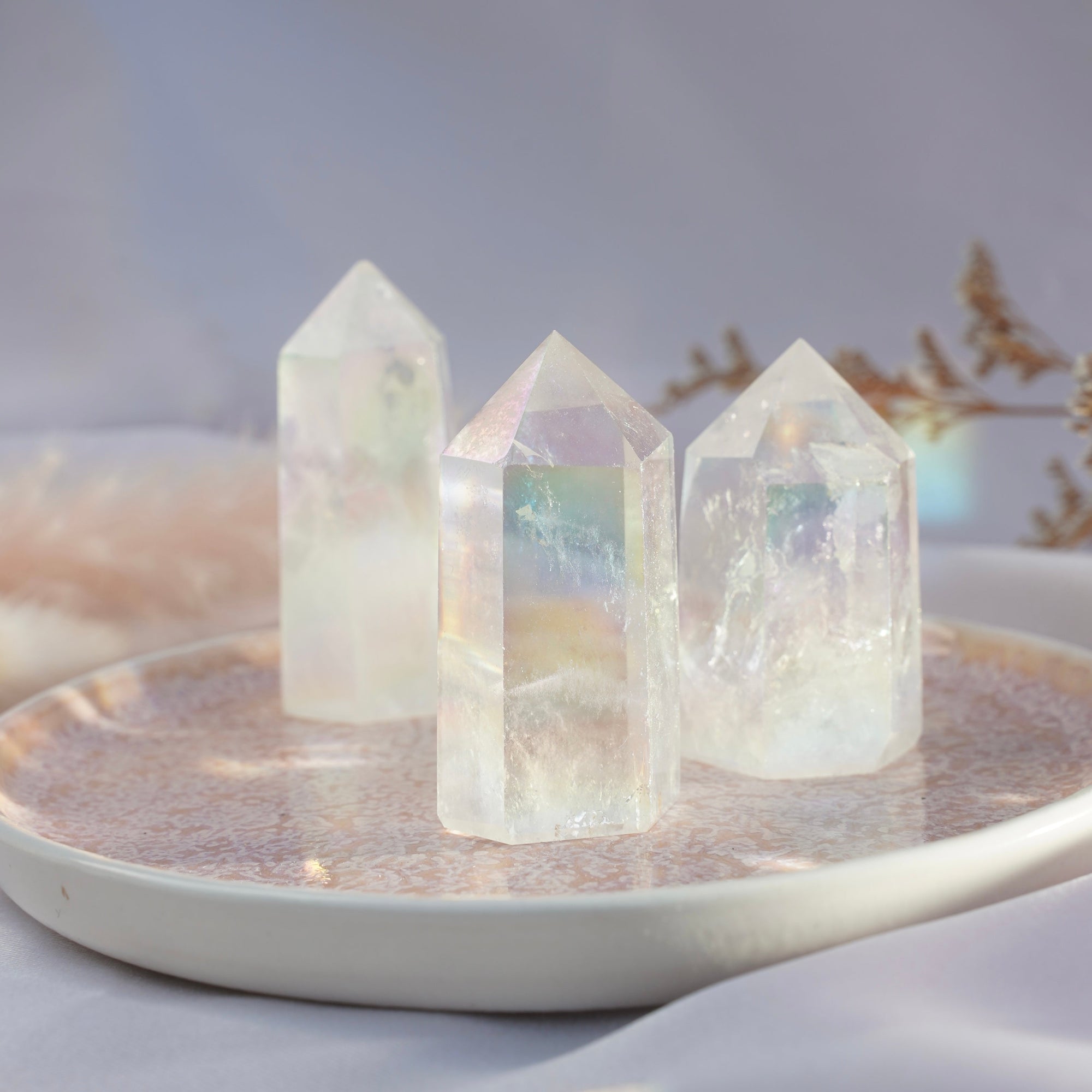 Angel Aura Quartz Tower - Dream Den Crystals