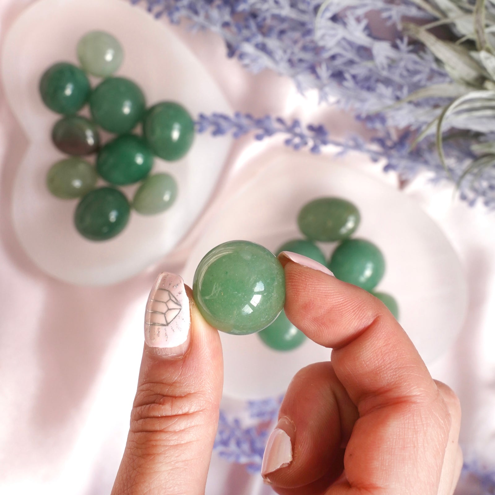 Green Aventurine Tumbles - Dream Den Crystals