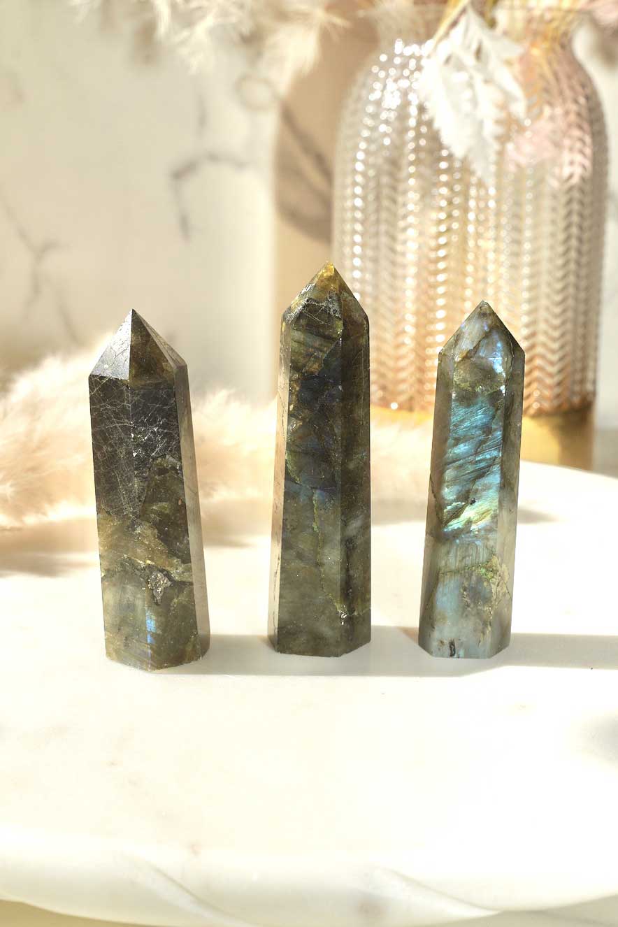 Labradorite Tower - Dream Den Crystals