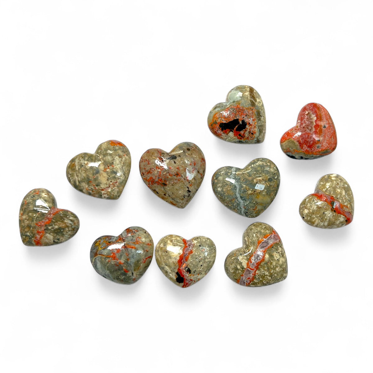 Magma Chalcedony Heart