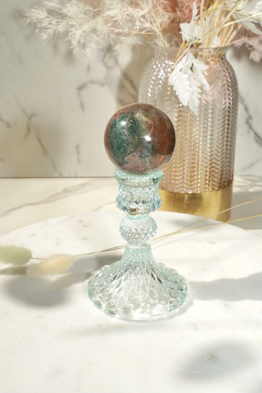 Ocean Jasper Sphere - Dream Den Crystals