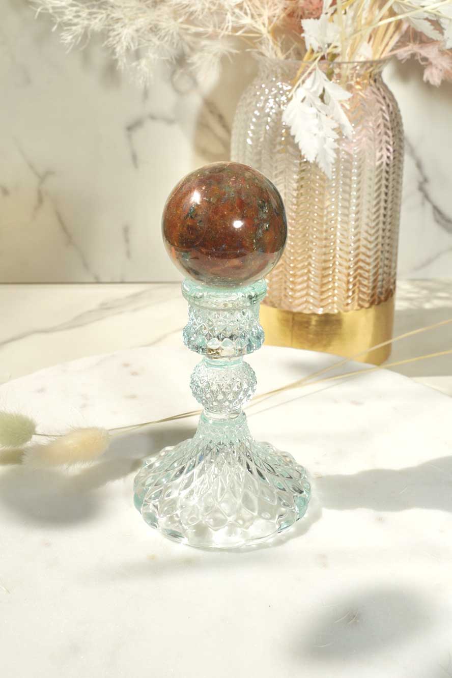 Ocean Jasper Sphere - Dream Den Crystals