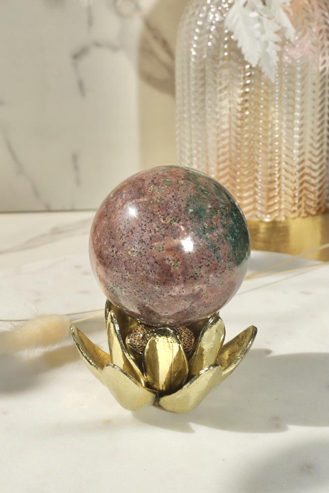 Ocean Jasper Sphere - Dream Den Crystals