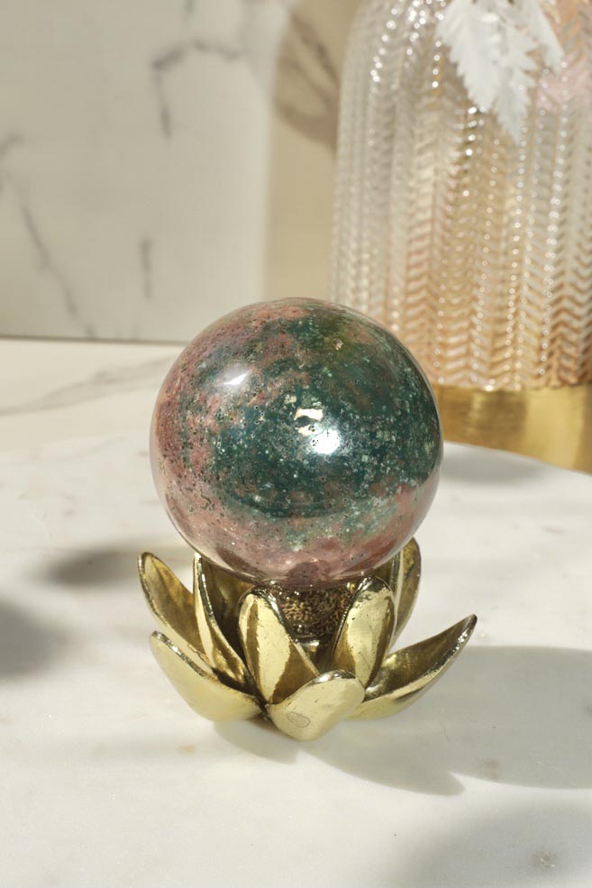 Ocean Jasper Sphere - Dream Den Crystals