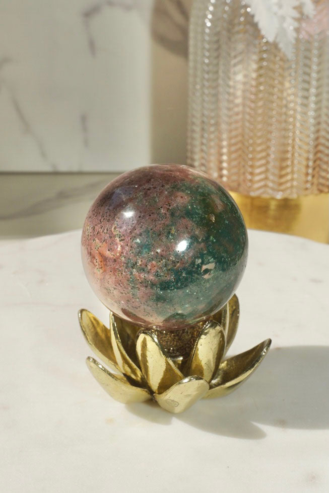 Ocean Jasper Sphere - Dream Den Crystals