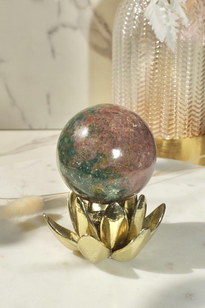 Ocean Jasper Sphere - Dream Den Crystals