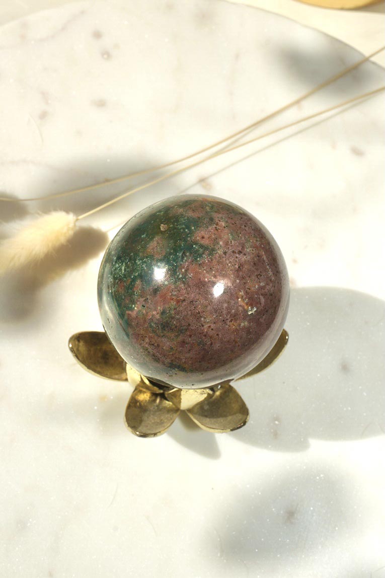 Ocean Jasper Sphere - Dream Den Crystals