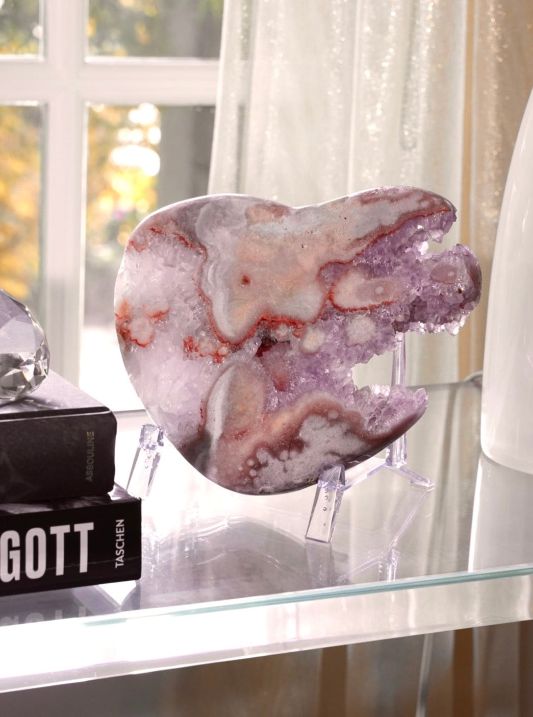 Pink Amethyst Slab - Dream Den Crystals