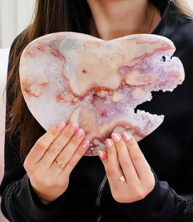 Pink Amethyst Slab - Dream Den Crystals