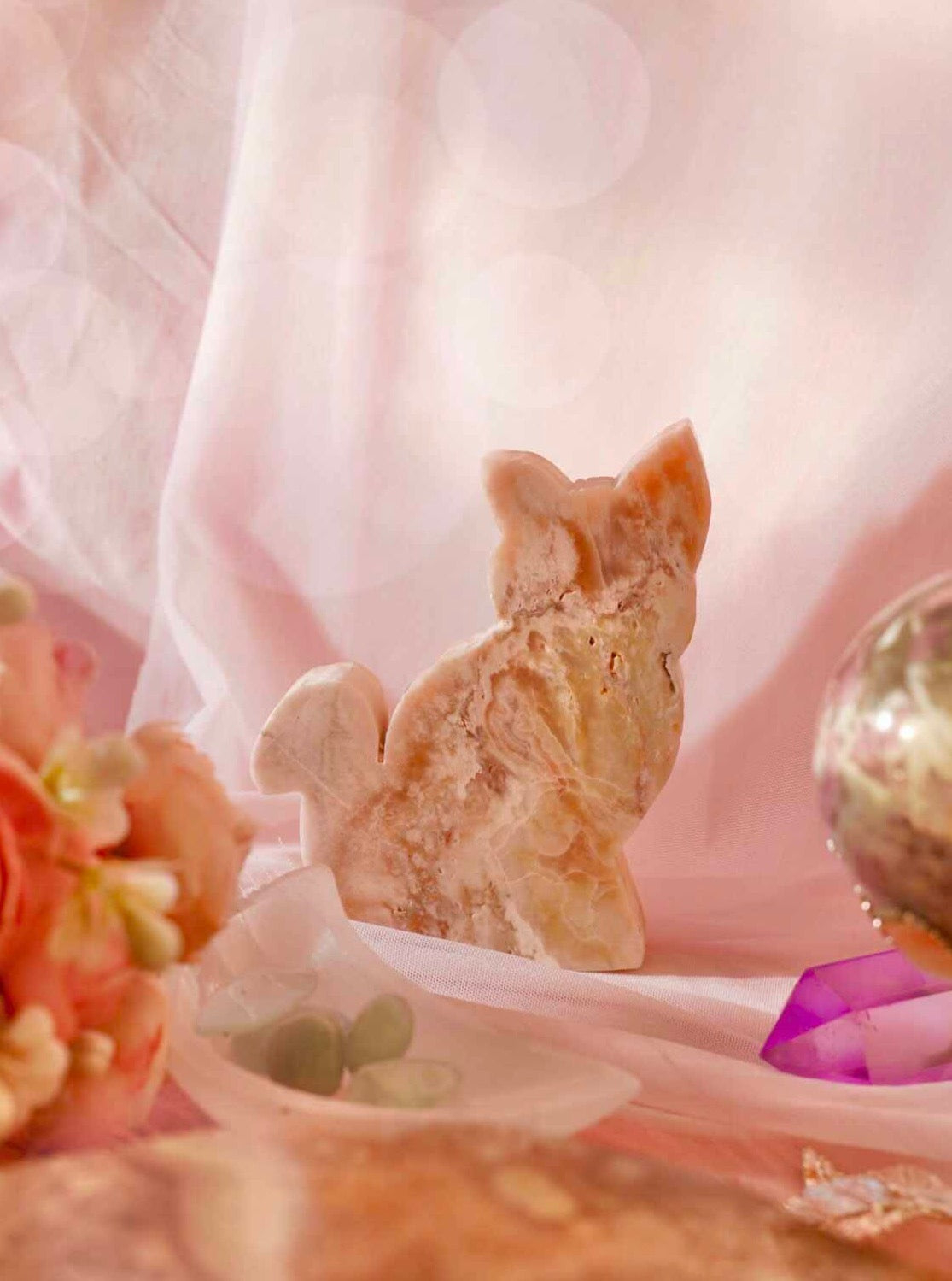 Pink Amethyst Cat - Dream Den Crystals