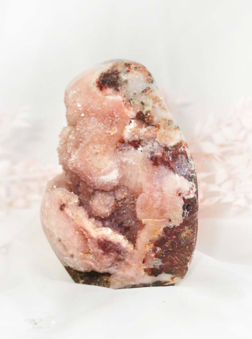 Pink Amethyst Druzy Freeform - Dream Den Crystals