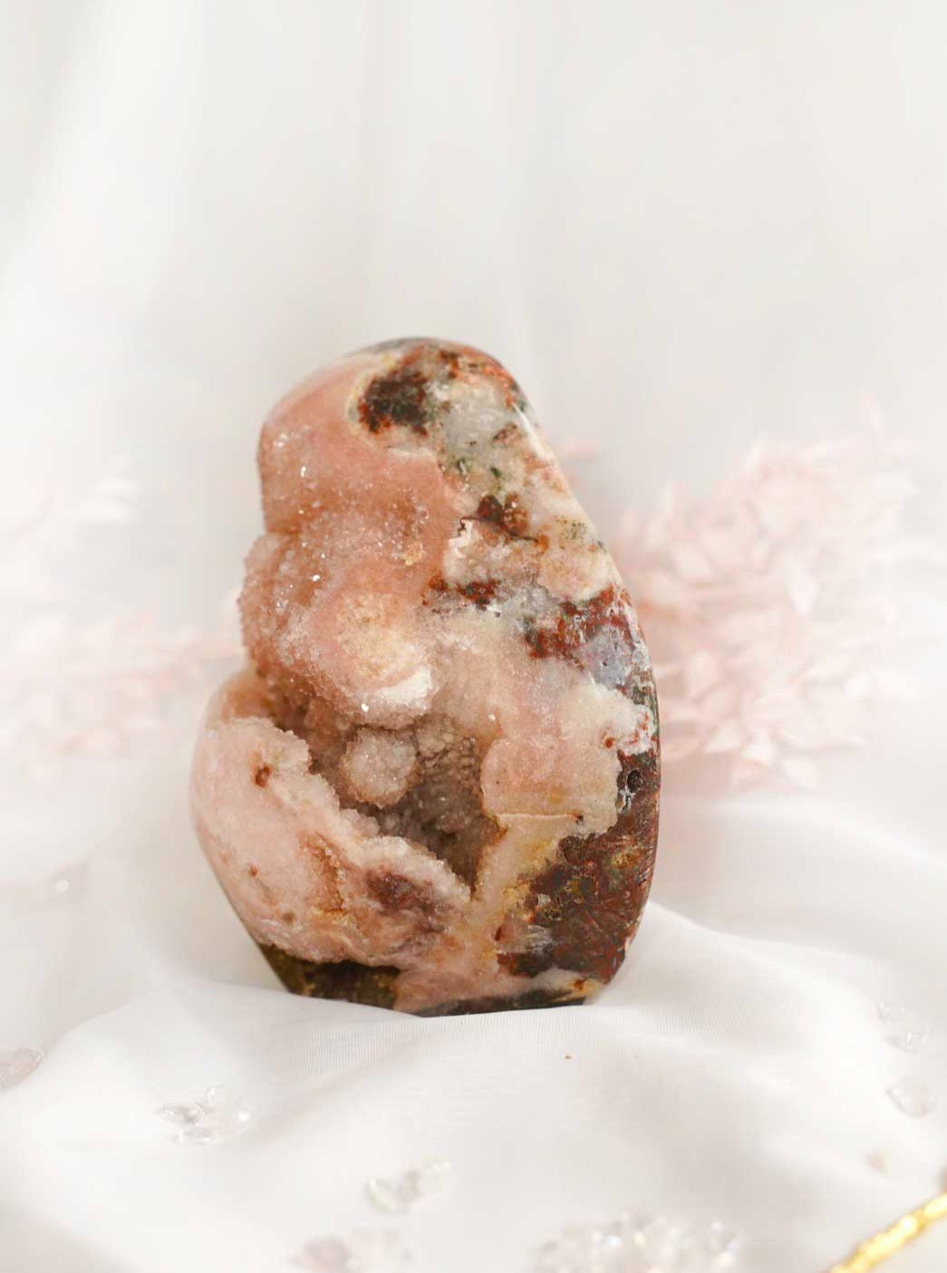 Pink Amethyst Druzy Freeform - Dream Den Crystals