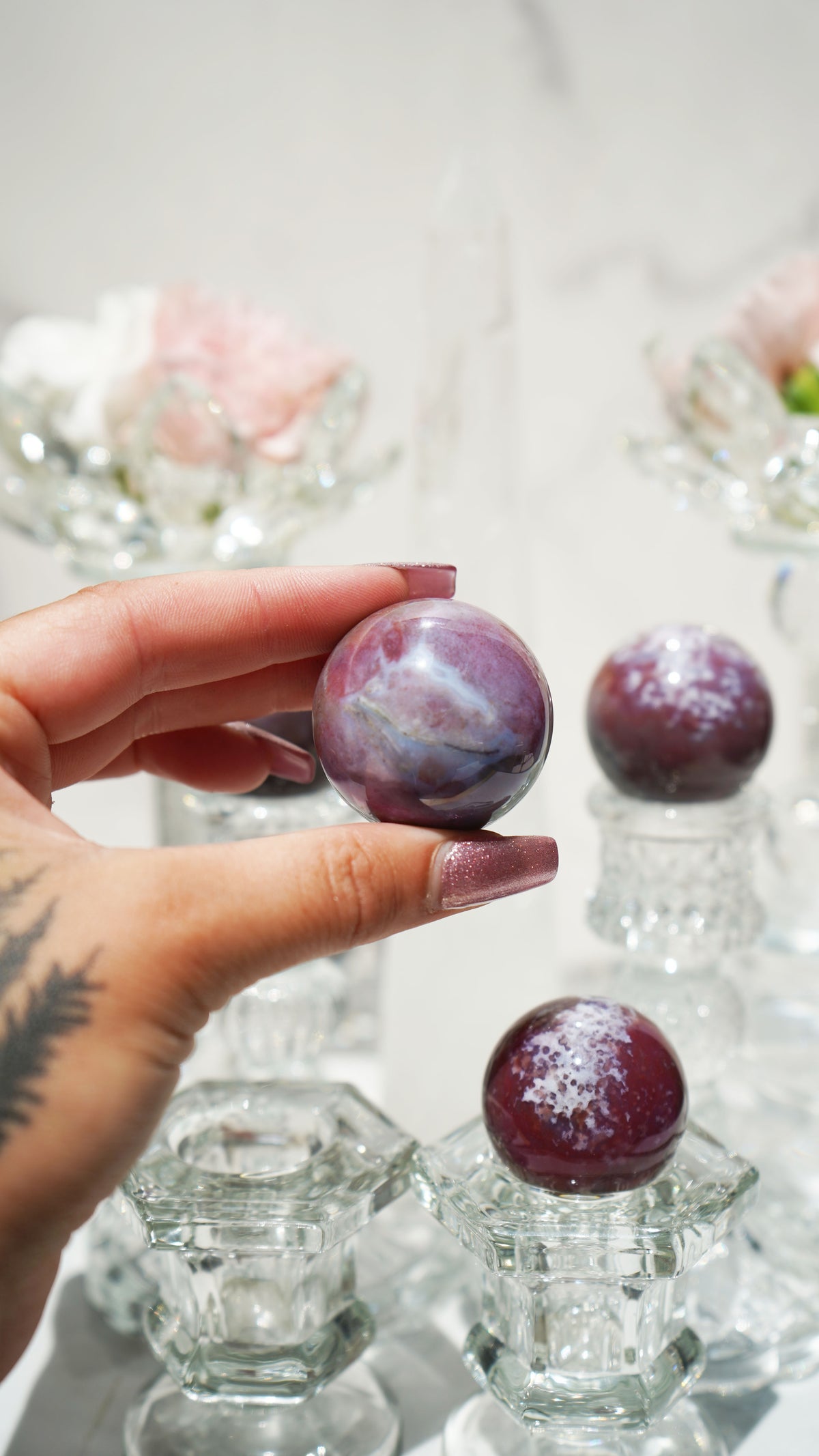Purple Ocean Jasper Sphere