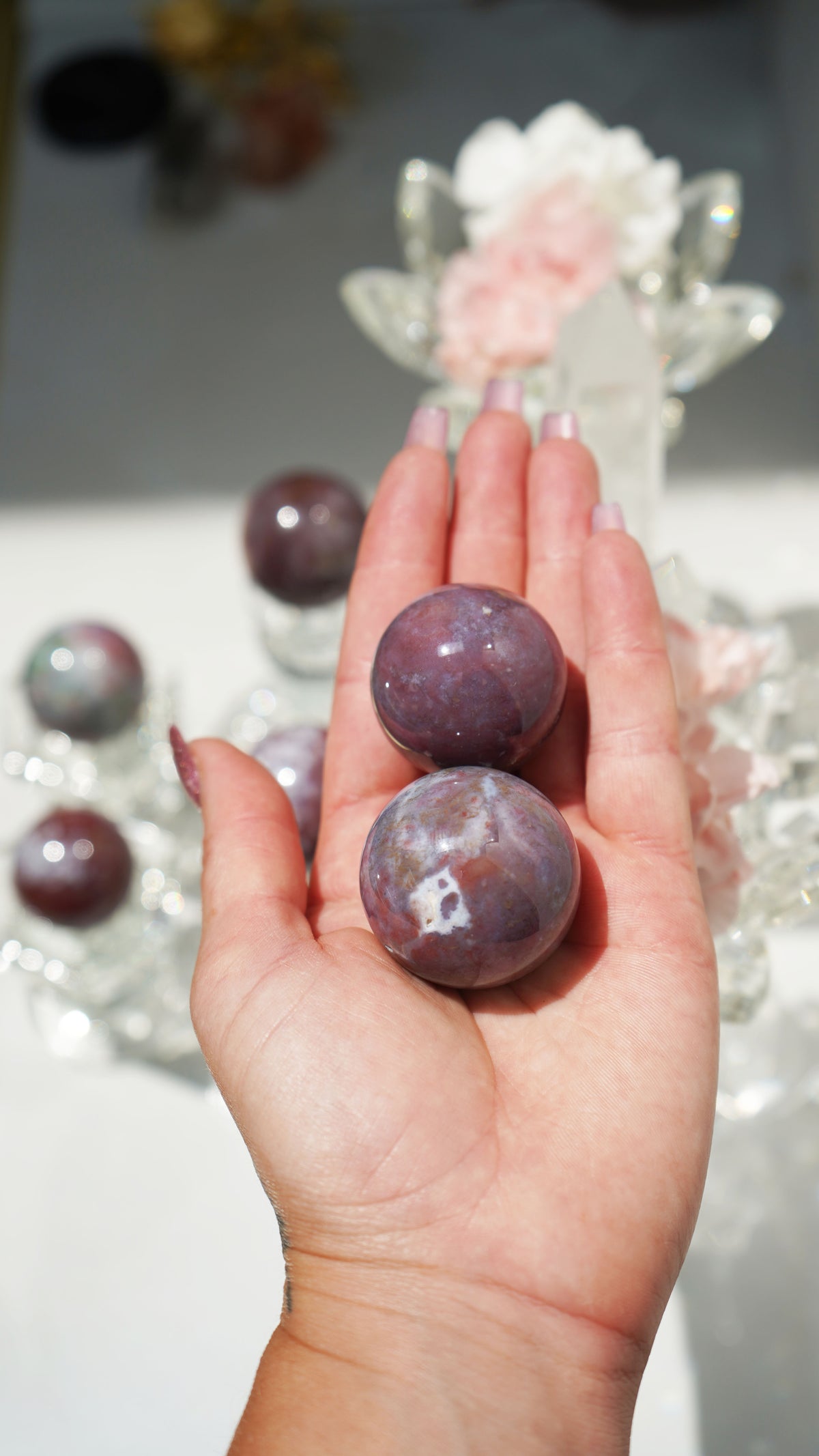 Purple Ocean Jasper Sphere