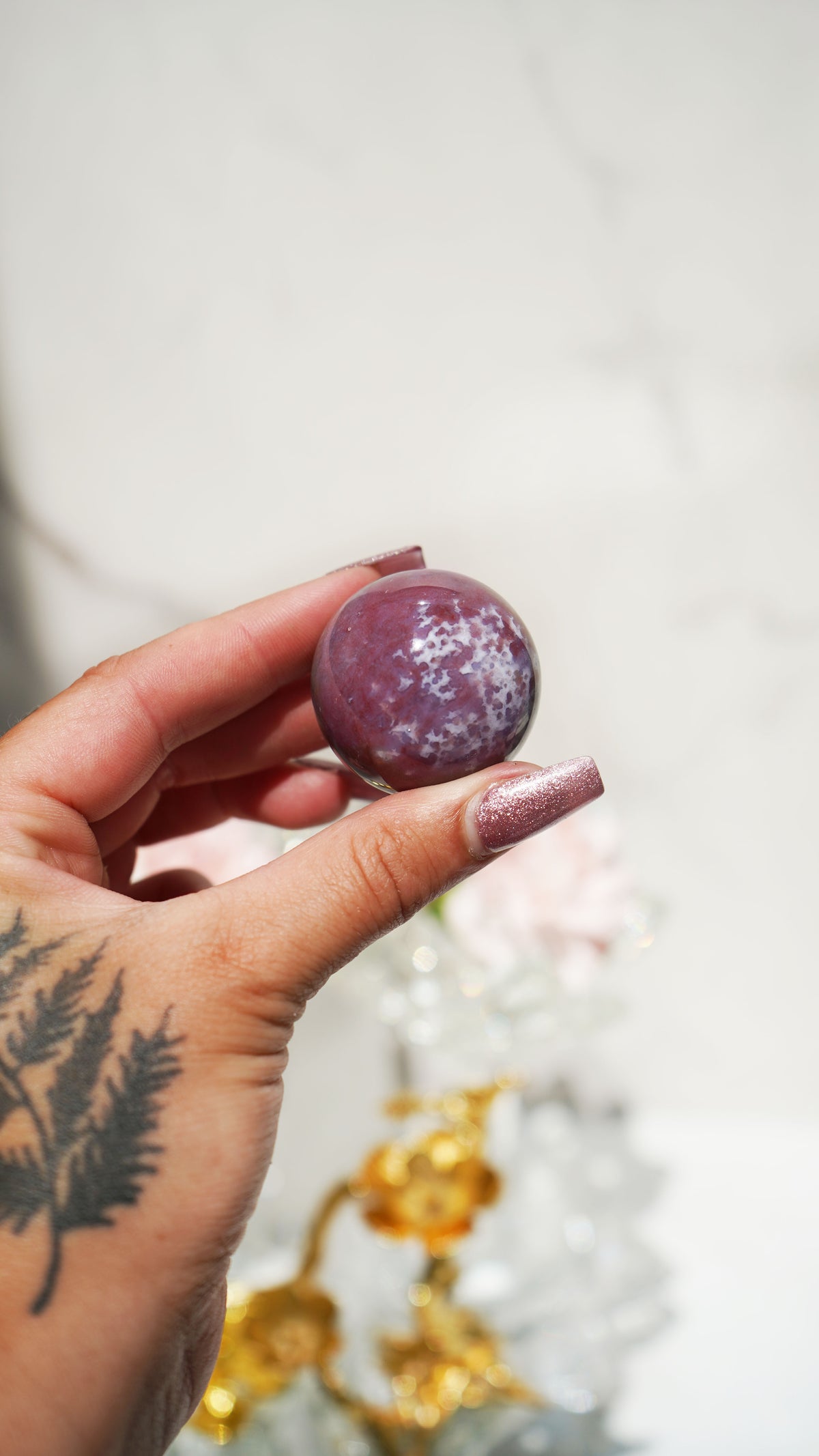 Purple Ocean Jasper Sphere