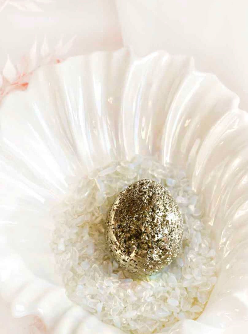 Pyrite Druzy Egg - Dream Den Crystals
