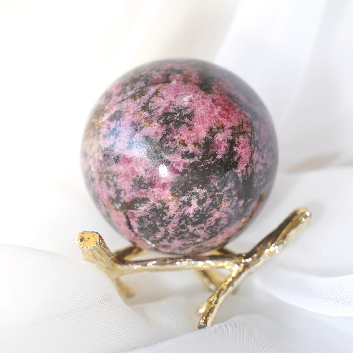 Rhodonite Sphere - Dream Den Crystals