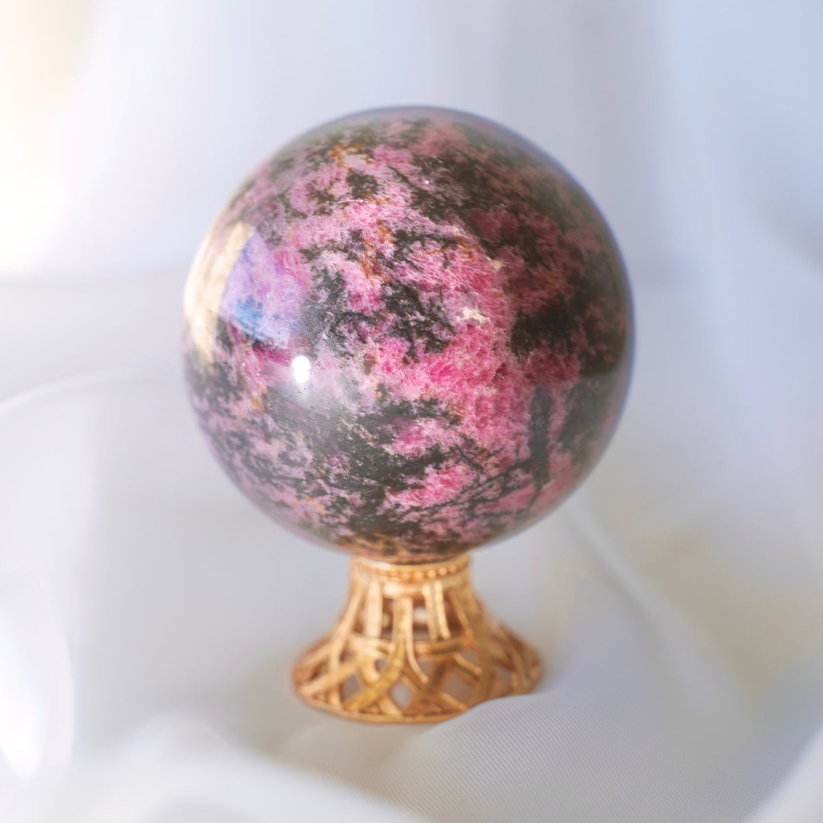 Rhodonite Sphere - Dream Den Crystals