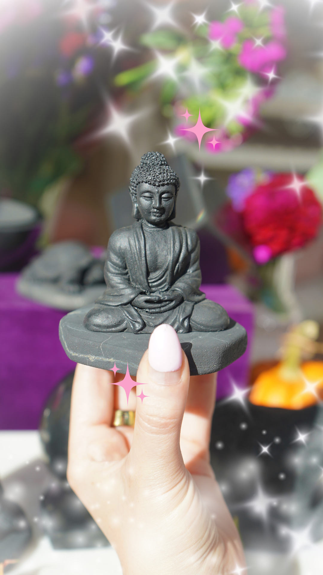 Shungite Buddha - Symbol of Peace, Enlightenment &amp; EMF Protection