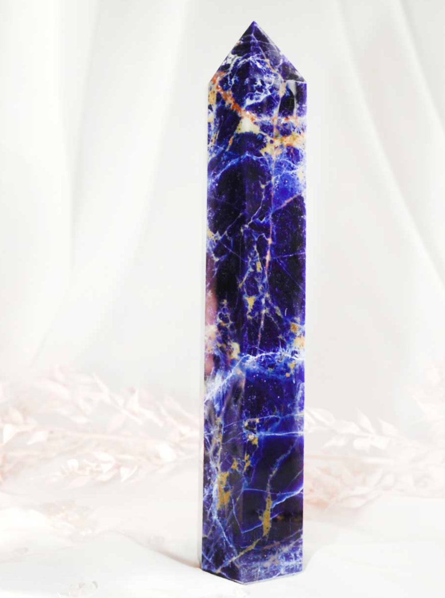 Sodalite Tower - Dream Den Crystals