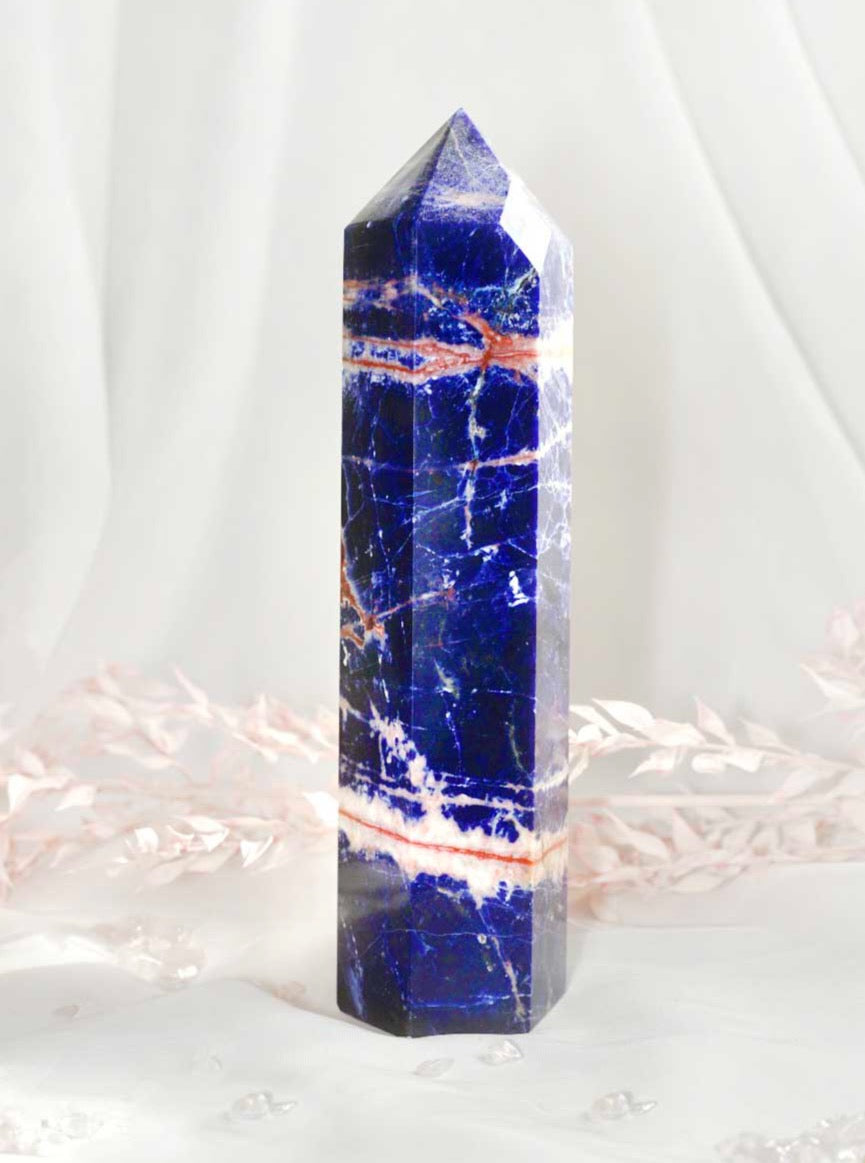 Sodalite Tower - Dream Den Crystals